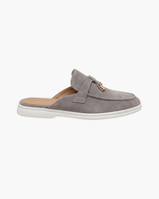 Light Grey Suède Mediterranean Mule
