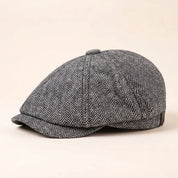 Herringbone Wool Cap
