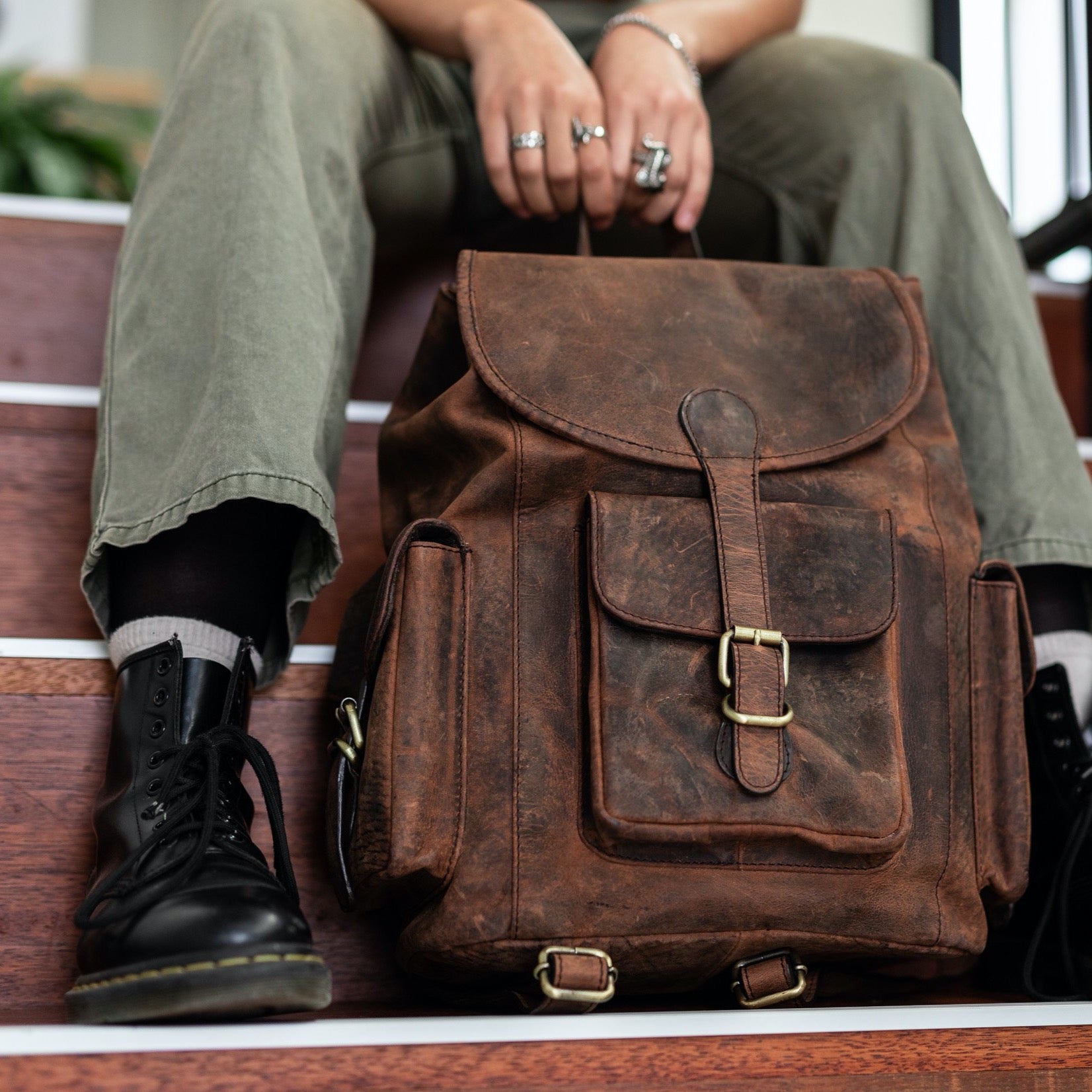 Tucker Leather Backpack Australia
