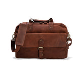 Leather Messenger Bag - Boston