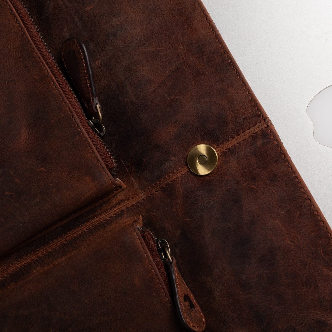 Leather Laptop Sleeve For  MacBook Air 13 inch- Benson