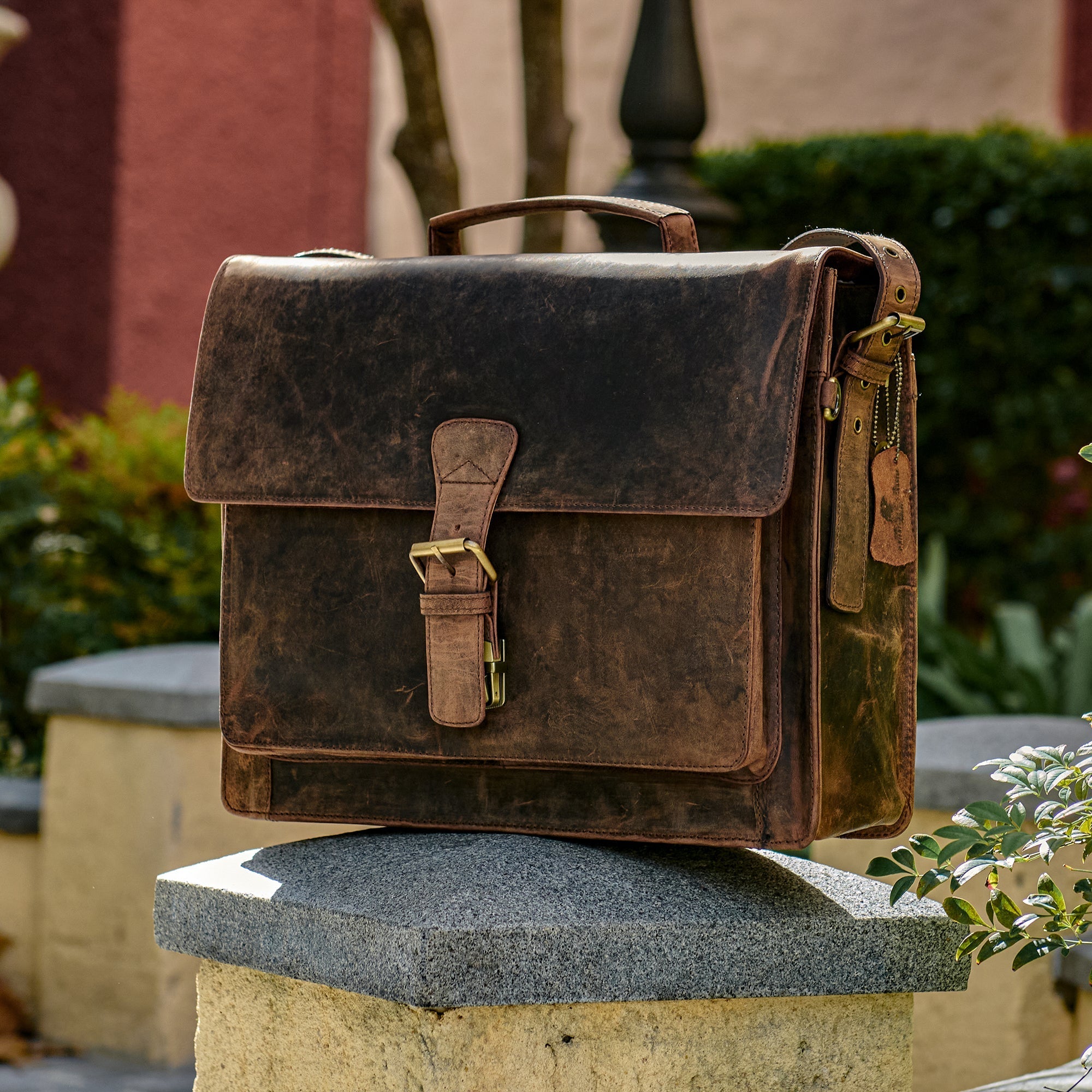 Leather Briefcase Rover