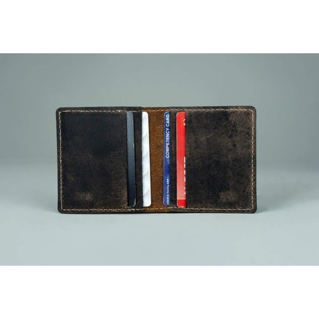 Leather Credit Card Wallet - Jade