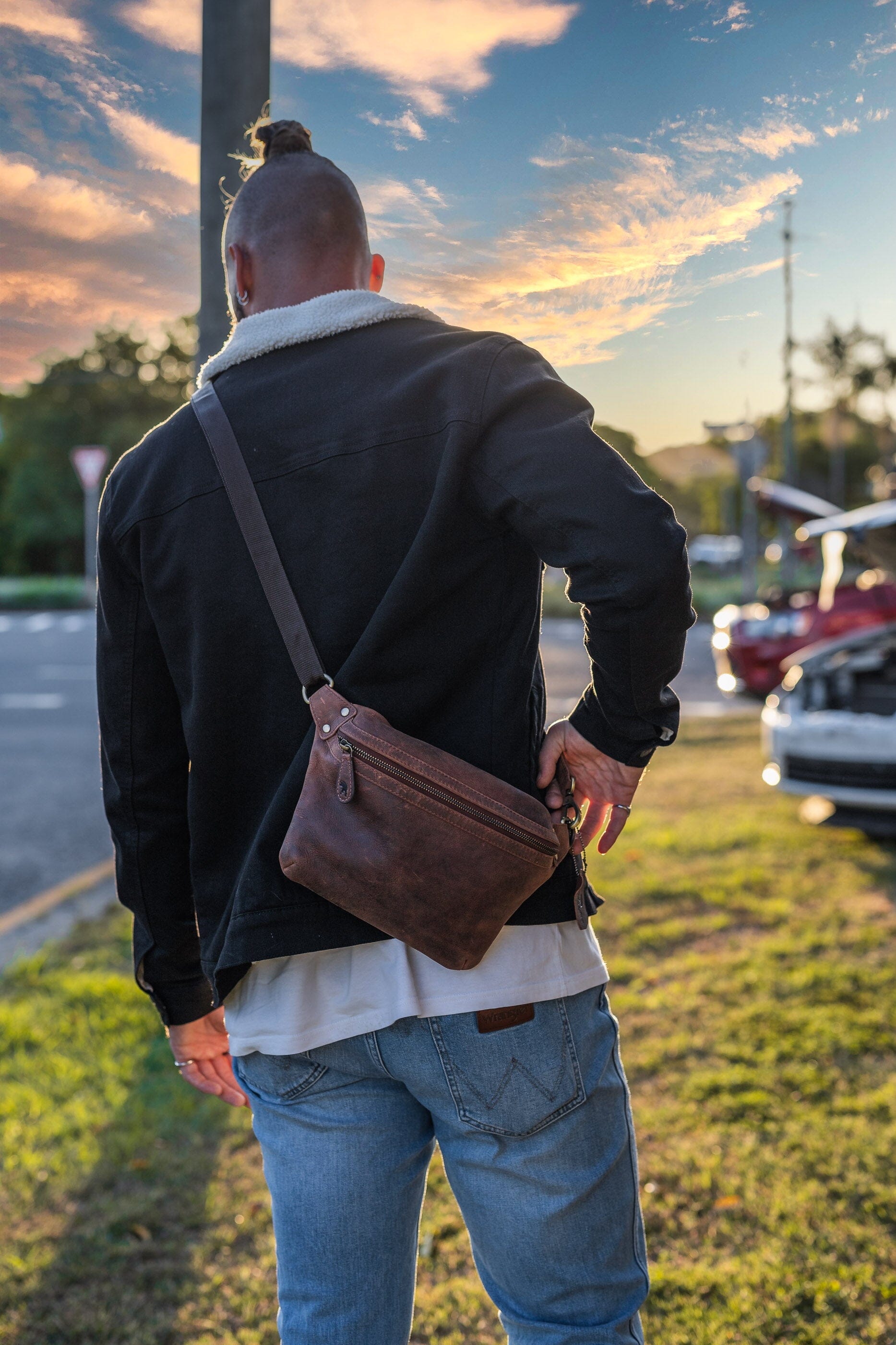 Leather Sling Bag Akasha