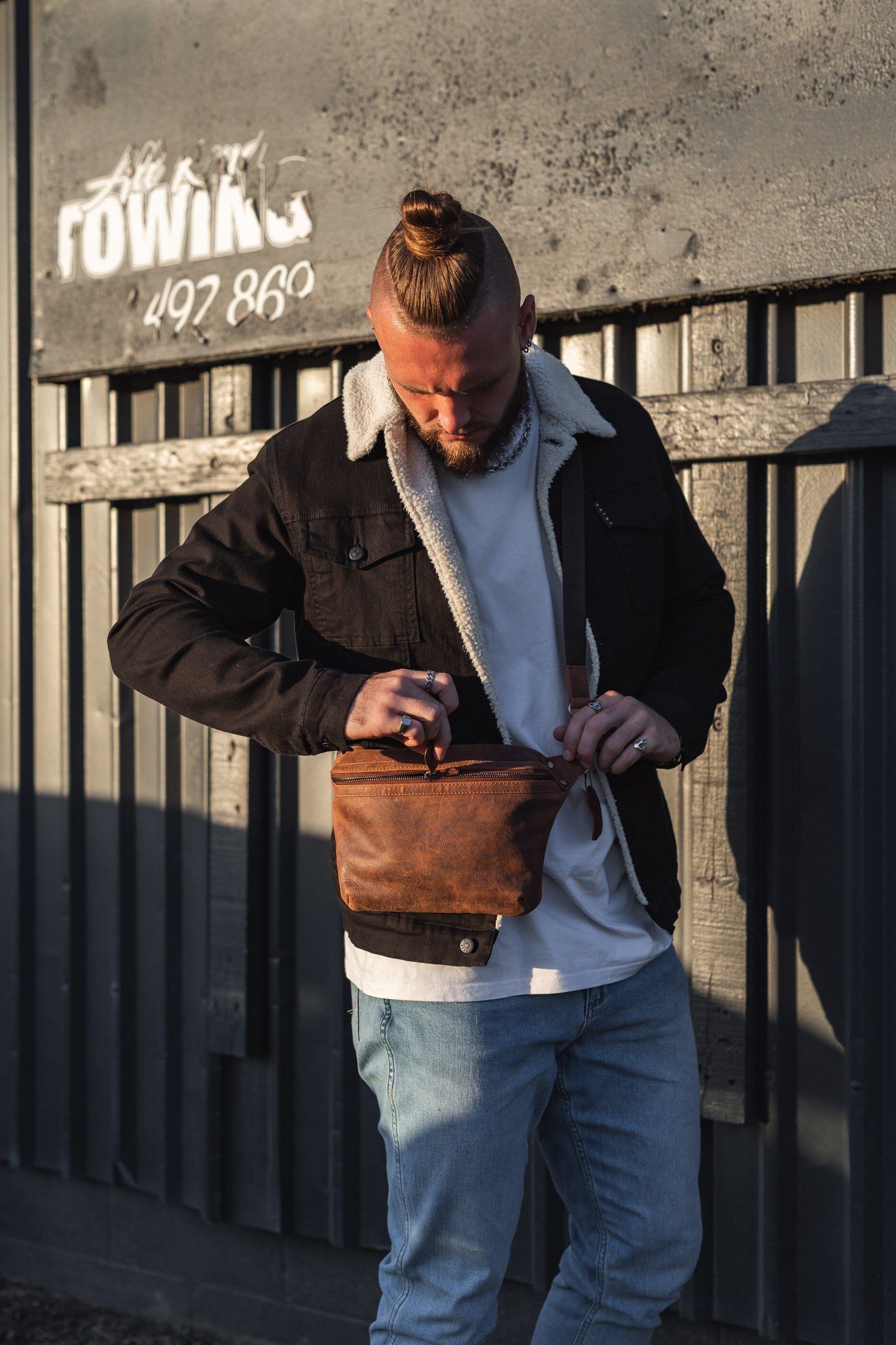 Leather Sling Bag Akasha